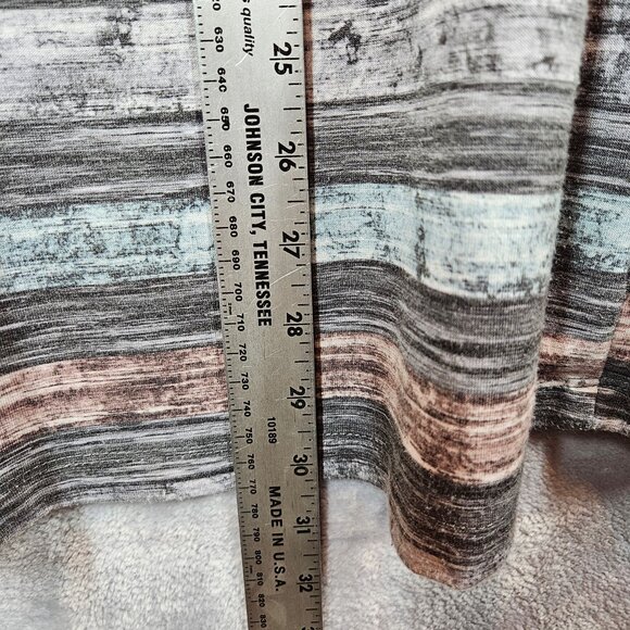 CJ Banks Womens 2X Striped Pullover Tunic Top With Half-Zip Neck Pockets casual - Picture 6 of 15